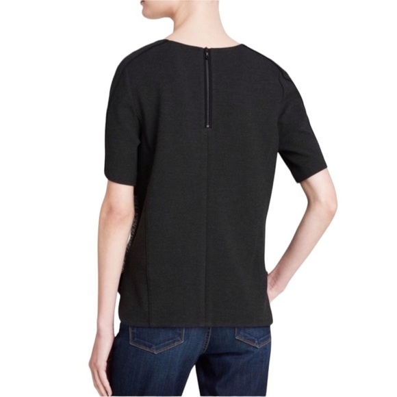 VINCE Boxy Textured Tweed & Wool Contrast Shirt - Picture 2 of 13